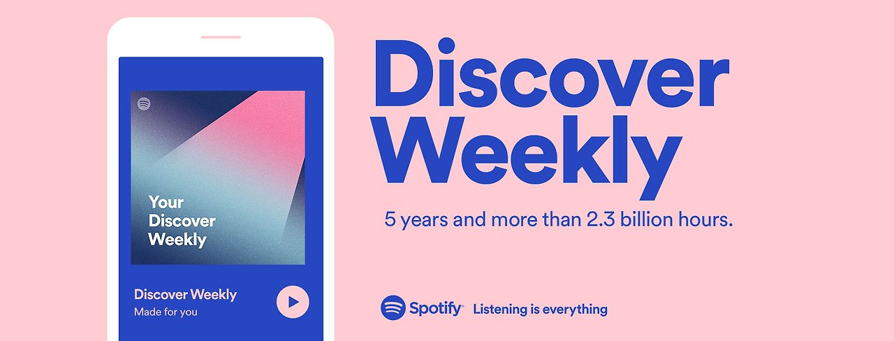 https://newsroom.spotify.com/2020-07-09/spotify-users-have-spent-over-2-3-billion-hours-streaming-discover-weekly-playlists-since-2015/ 개인화는 정말 좋은 UX일까?
