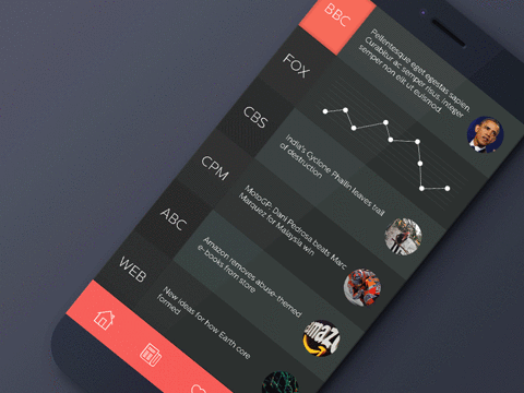 토스의 팝업, News Portal Concept App 탭 색상 폰 레스토프 효과 (Von Restorff Effect)